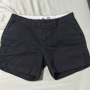 Old Navy Black Bermuda Shorts Cotton Blend Casual